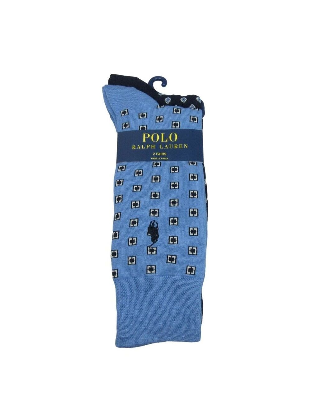 Polo Ralph Lauren Foulard Blue Slack Socks Mens Size 6-12.5 (2 PAIRS) NEW
